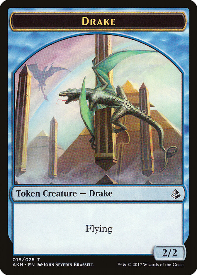 Anointer Priest // Drake Double-Sided Token [Amonkhet Tokens]-2