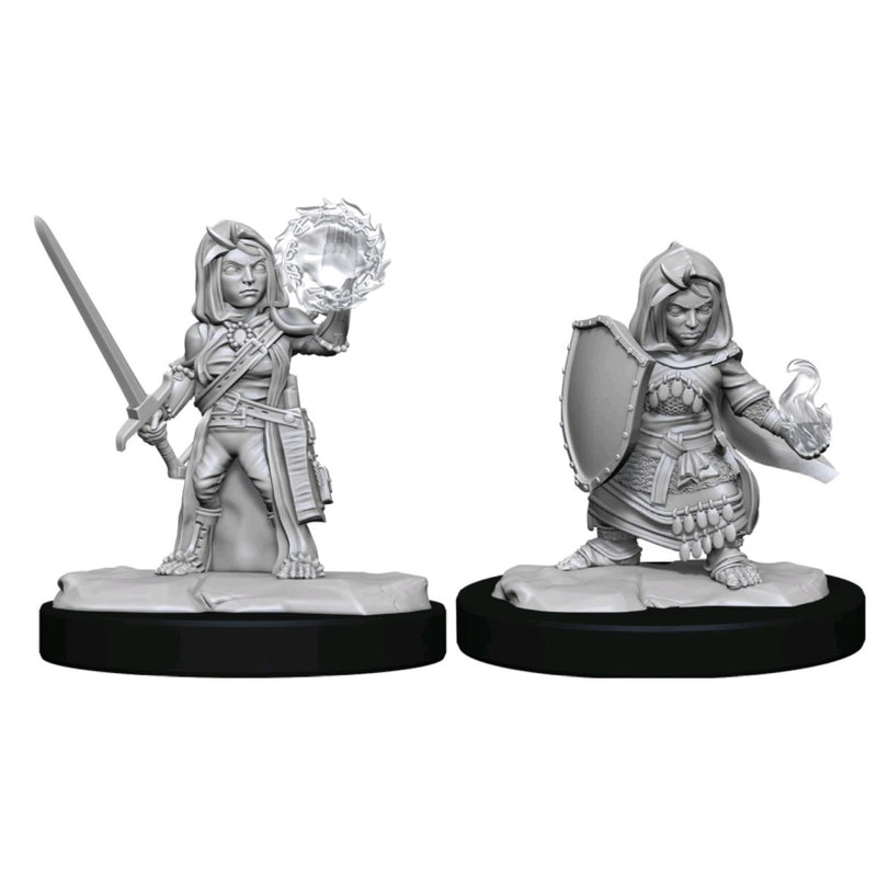 Pathfinder Deepcuts Unpainted Miniatures Halfling Cleric Female-1