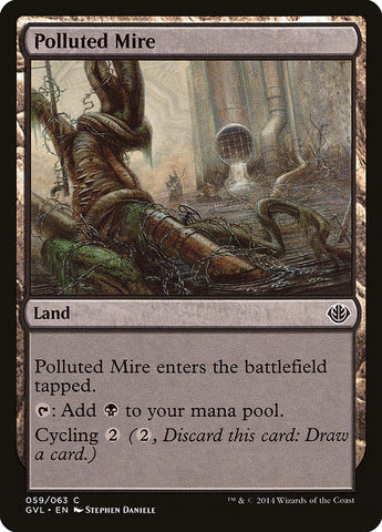 Polluted Mire (Garruk vs. Liliana) [Duel Decks Anthology]