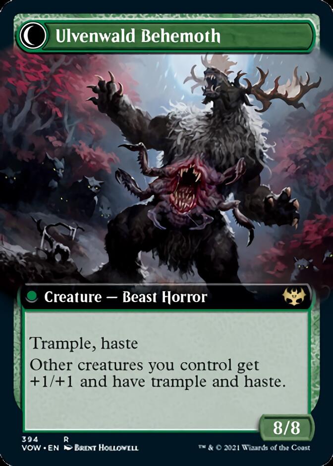 Ulvenwald Oddity // Ulvenwald Behemoth (Extended Art) [Innistrad: Crimson Vow]-2