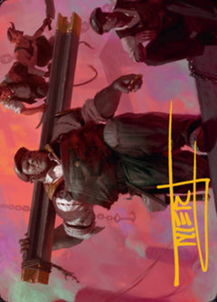 The Beamtown Bullies Art Card (Gold-Stamped Signature) [Streets of New Capenna Art Series]-1
