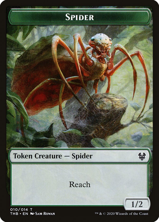 Human Soldier // Spider Double-Sided Token [Theros Beyond Death Tokens]-2