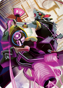 Nashi, Moon Sage's Scion Art Card [Kamigawa: Neon Dynasty Art Series]-1