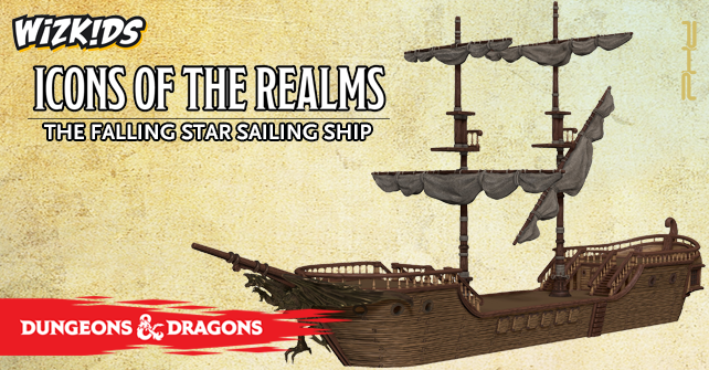 D&D Icons of the Realms The Falling Star Sailing Ship-1
