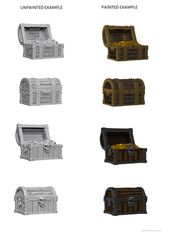 D&D Wizkids Deep Cuts Unpainted Miniatures Chests-1