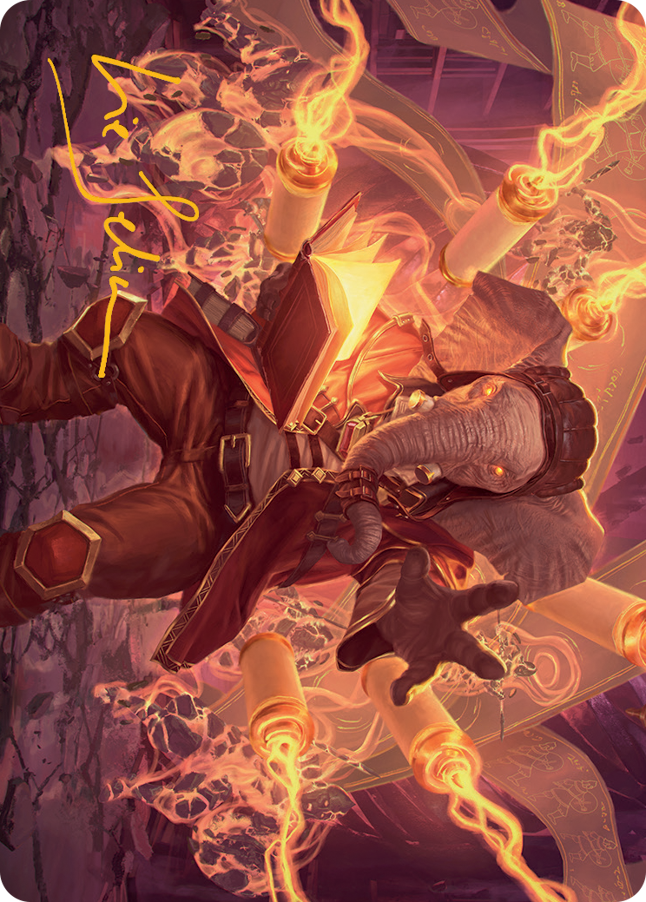 Quintorius, Loremaster Art Card (52) (Gold-Stamped Signature) [March of the Machine Art Series]-1