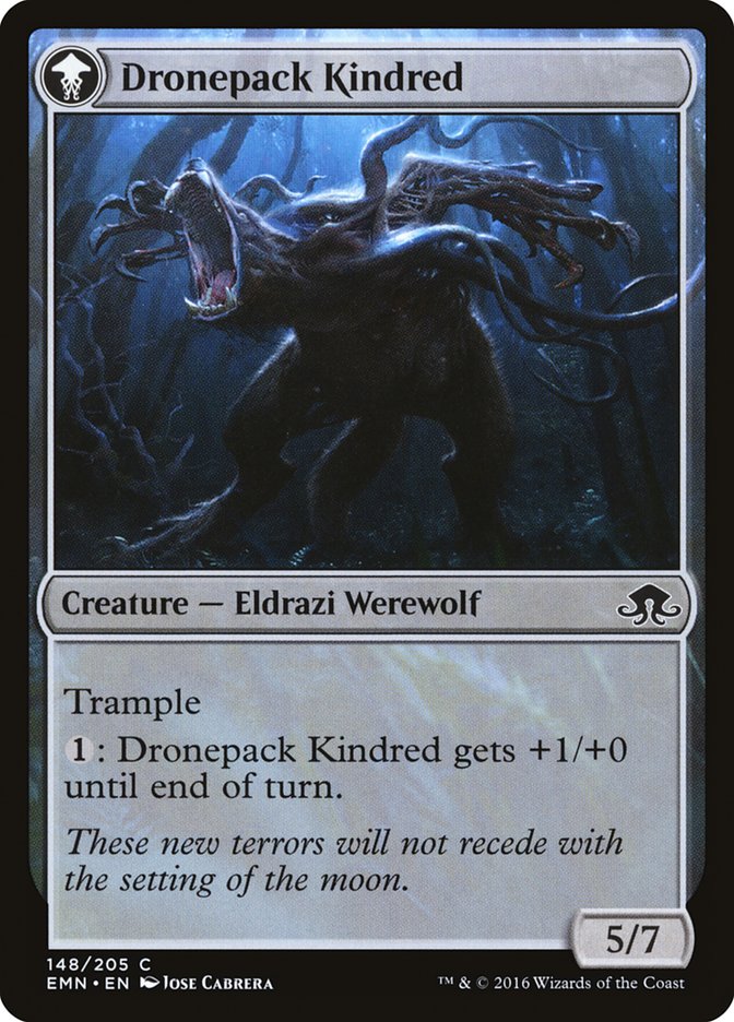 Vildin-Pack Outcast // Dronepack Kindred [Eldritch Moon]-2
