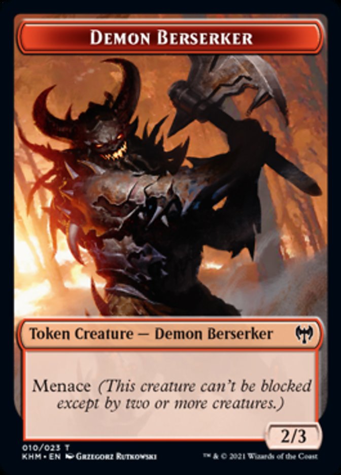 Demon Berserker Token [Kaldheim Tokens]-1