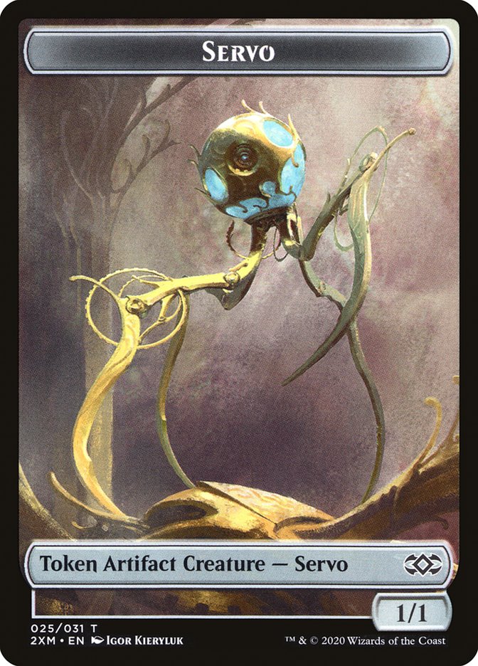 Saproling // Servo Double-Sided Token [Double Masters Tokens]-2