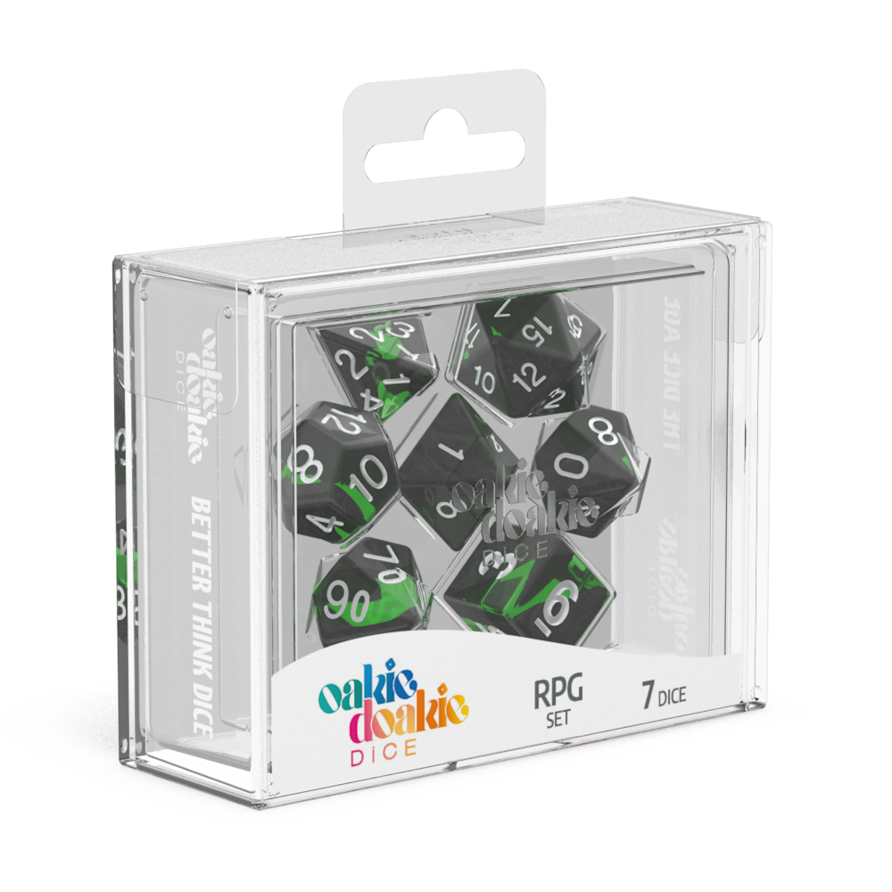 Oakie Doakie Dice RPG Set Enclave - Emerald (7)-1