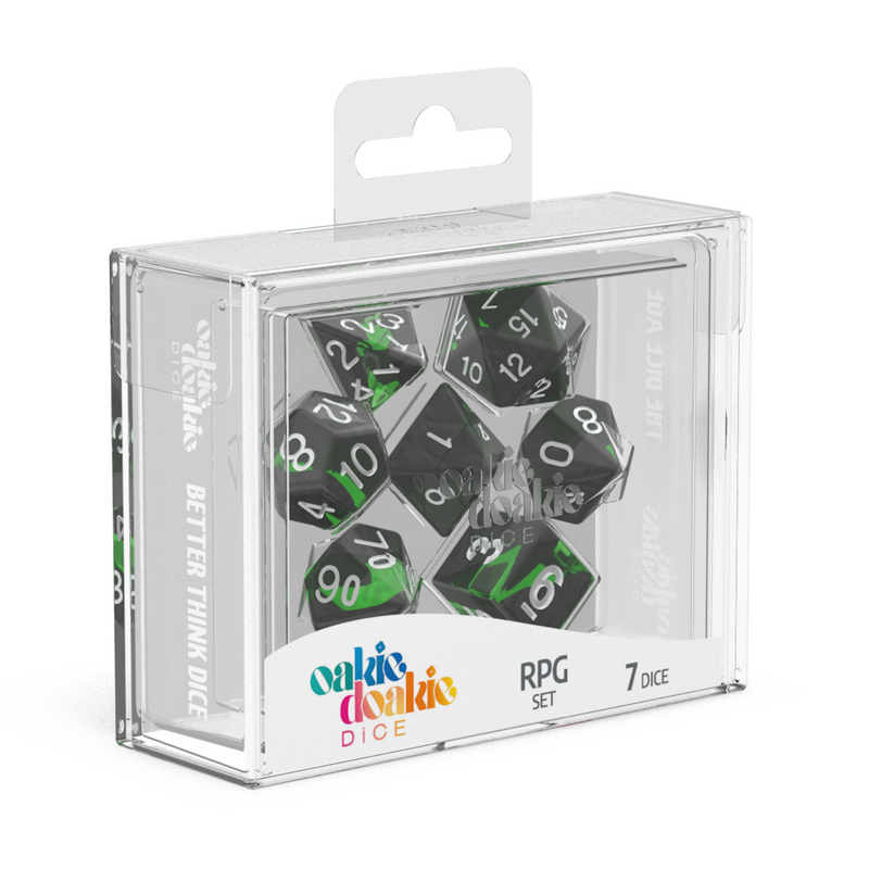 Oakie Doakie Dice RPG Set Enclave - Emerald (7)-1