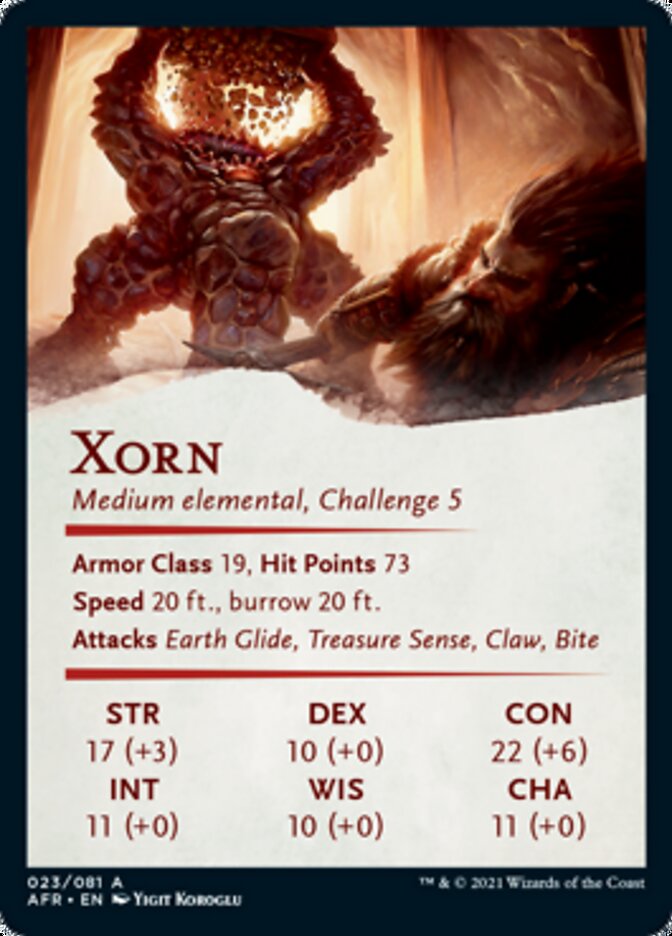 Xorn Art Card [Dungeons & Dragons: Adventures in the Forgotten Realms Art Series]-2