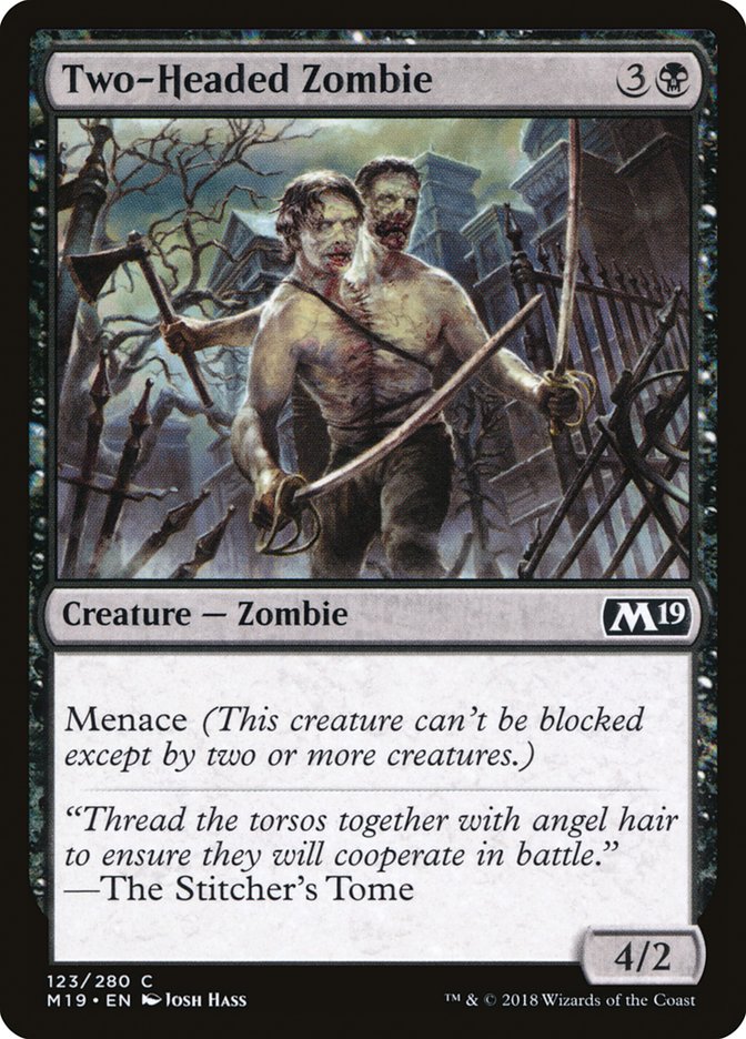Two-Headed Zombie [Core Set 2019]-1