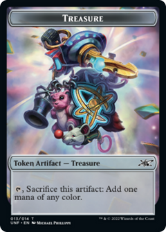 Squirrel // Treasure (013) Double-Sided Token [Unfinity Tokens]-2