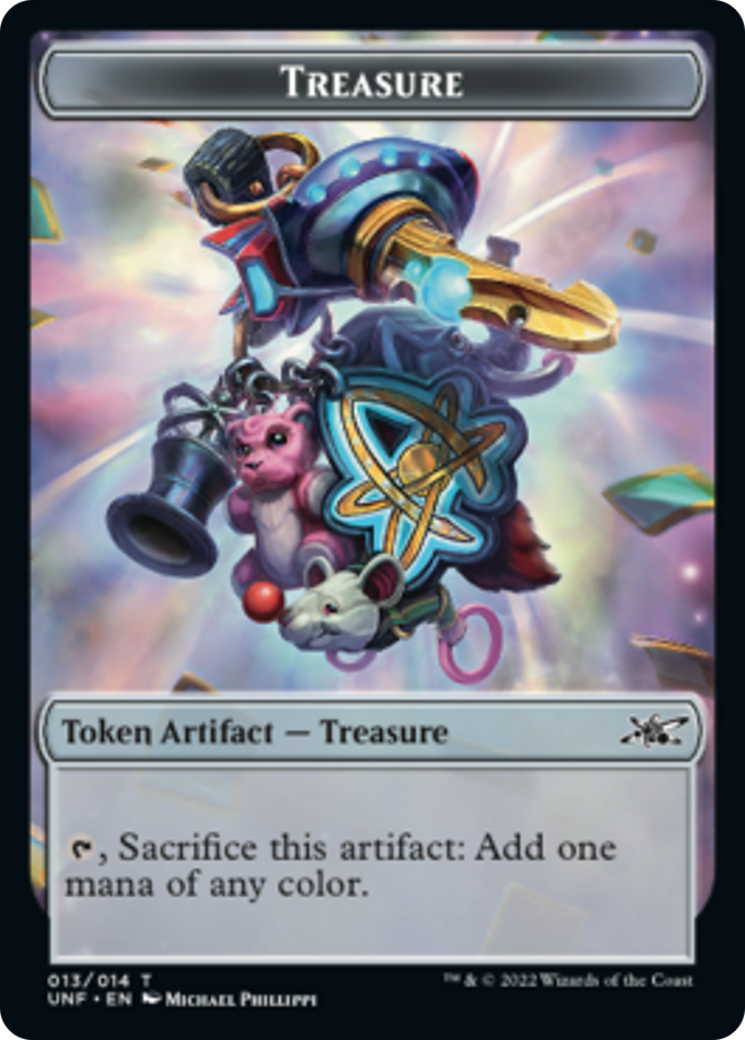 Squirrel // Treasure (013) Double-Sided Token [Unfinity Tokens]-2