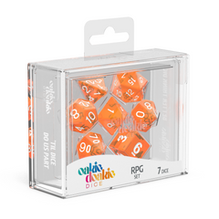 Oakie Doakie Dice RPG Set Translucent - Orange (7)-1