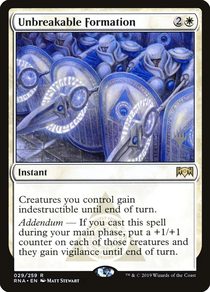 Unbreakable Formation (Promo Pack) [Ravnica Allegiance Promos]-1