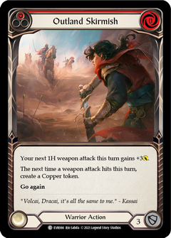 Outland Skirmish (Red) [EVR066] (Everfest)  1st Edition Rainbow Foil-1