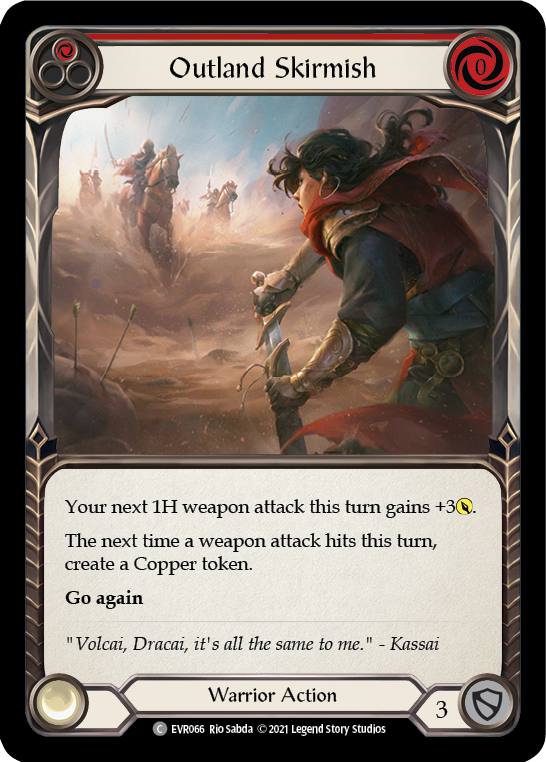 Outland Skirmish (Red) [EVR066] (Everfest)  1st Edition Normal-1