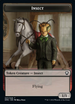Soldier // Insect Double-Sided Token [Dominaria United Tokens]-2