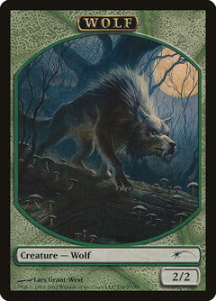 Human // Wolf Double-Sided Token [Friday Night Magic 2012]-2
