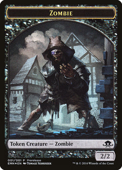 Zombie // Zombie Double-Sided Token [Eldritch Moon Prerelease Promos]-1
