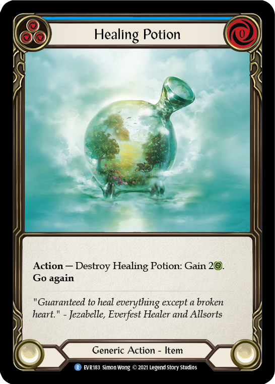 Healing Potion [EVR183] (Everfest)  1st Edition Cold Foil-1