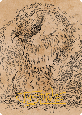 Nemesis Phoenix Art Card (Gold-Stamped Signature) [Commander Legends: Battle for Baldur's Gate Art Series]-1