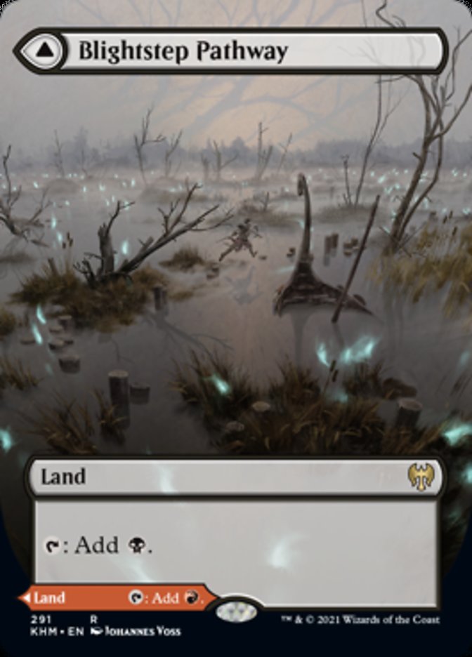 Blightstep Pathway // Searstep Pathway (Borderless Alternate Art) [Kaldheim]-1