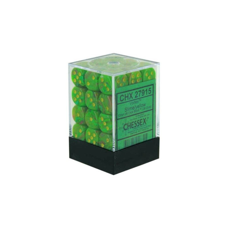 CHX 27915 Vortex 12mm d6 Slime/Yellow Block (36)-1