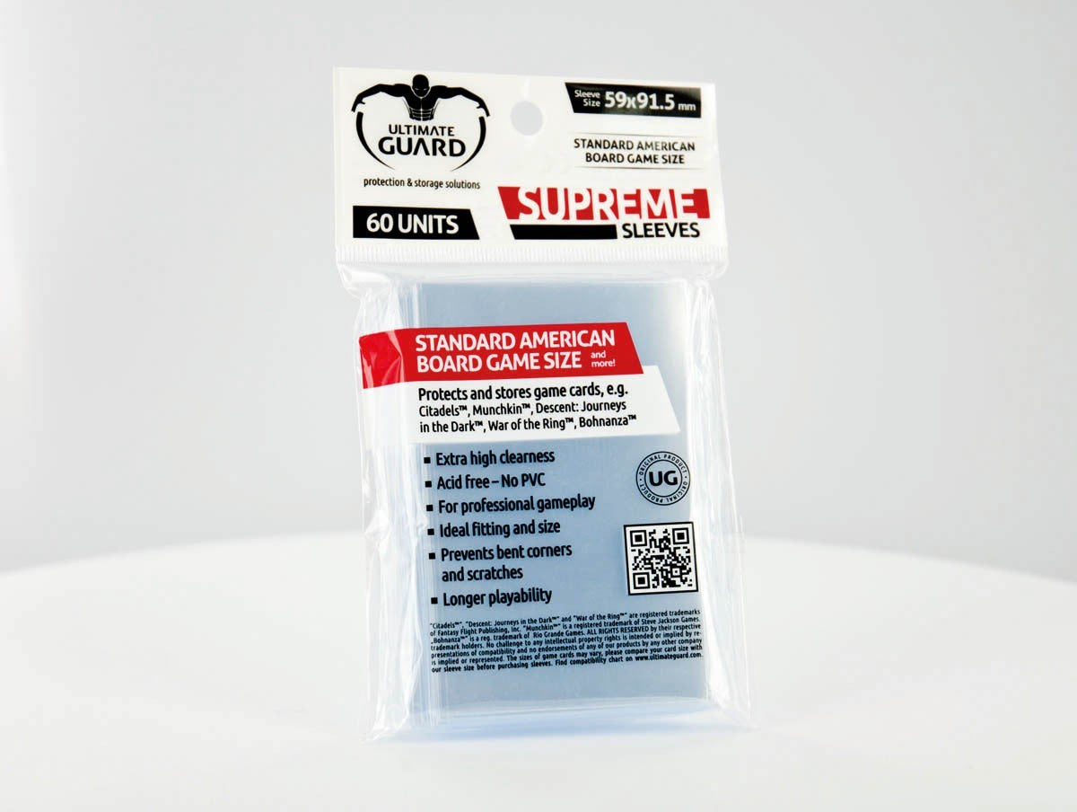 Ultimate Guard Supreme Sleeves for Board Game Cards Standard American (60)-1
