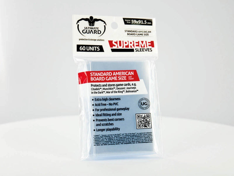 Ultimate Guard Supreme Sleeves for Board Game Cards Standard American (60)-1