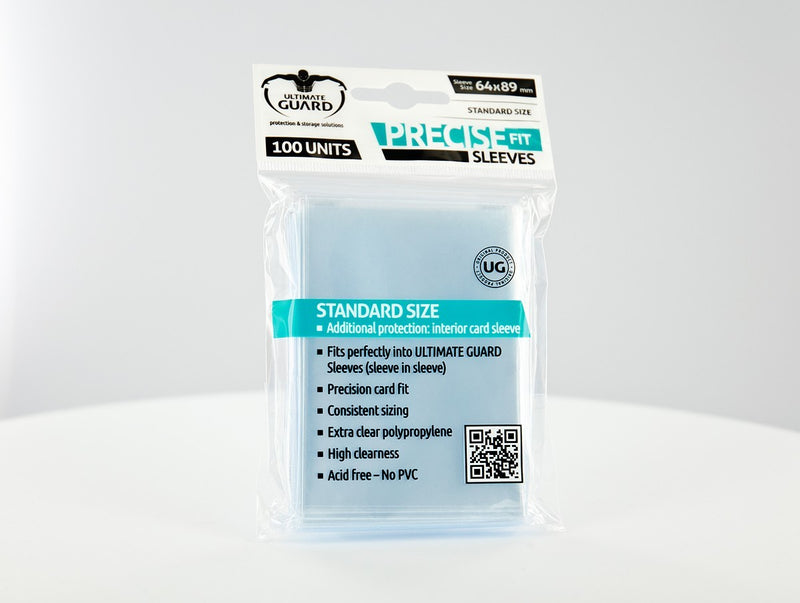 Ultimate Guard Precise-Fit Sleeves Standard Size Transparent (100)-1