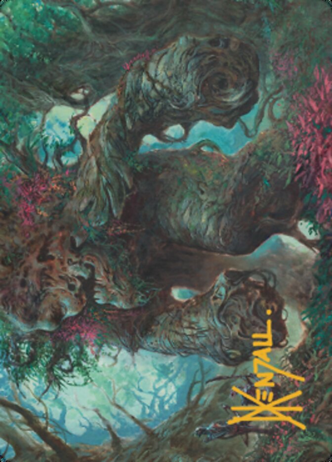Magnigoth Sentry Art Card (Gold-Stamped Signature) [Dominaria United Art Series]-1