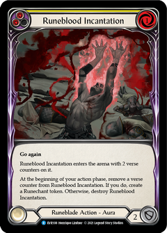 Runeblood Incantation (Yellow) [EVR108] (Everfest)  1st Edition Normal-1