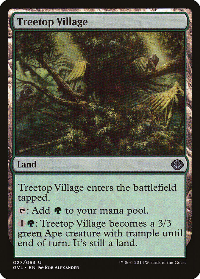 Treetop Village (Garruk vs. Liliana) [Duel Decks Anthology]-1