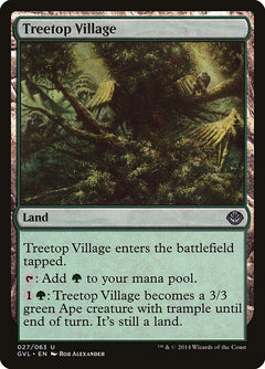 Treetop Village (Garruk vs. Liliana) [Duel Decks Anthology]-1