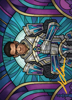 Aron, Benalia's Ruin Art Card (Gold-Stamped Signature) [Dominaria United Art Series]-1