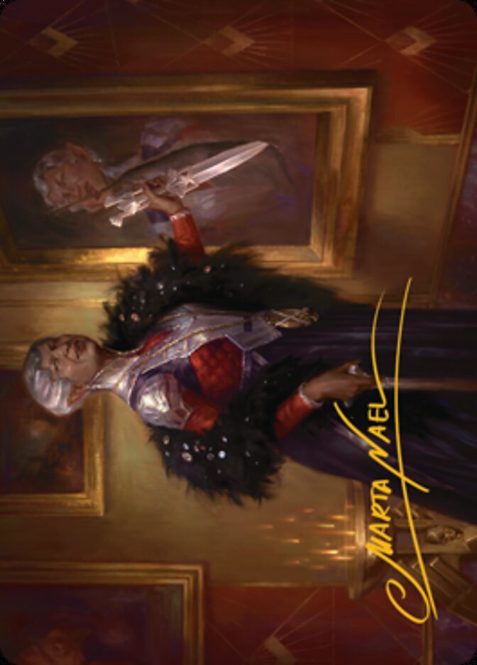 Evelyn, the Covetous Art Card (Gold-Stamped Signature) [Streets of New Capenna Art Series]-1