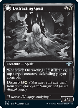 Distracting Geist // Clever Distraction [Innistrad: Double Feature]-1