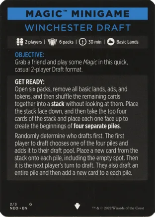 Winchester Draft (Magic Minigame) [Kamigawa: Neon Dynasty Minigame]-1