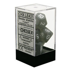 CHX LE431 Frosted Polyhedral Smoke/white 7-Die Set-1