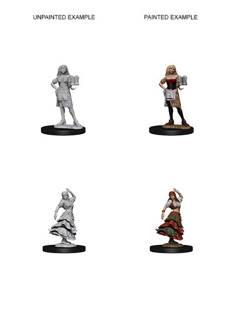 Pathfinder Deep Cuts Unpainted Miniatures Bartender/Dancing Girl-1