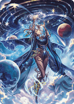 Omniscience Anime Art Card (Gold-Stamped Signature) [Wilds of Eldraine Art Series]-1