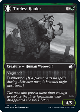 Tireless Hauler // Dire-Strain Brawler [Innistrad: Double Feature]-1