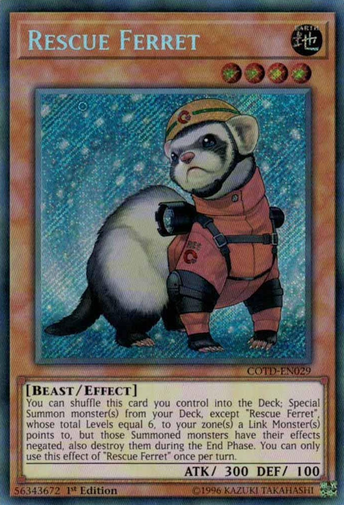 Rescue Ferret [COTD-EN029] Secret Rare