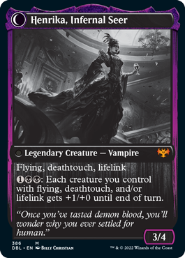 Henrika Domnathi // Henrika, Infernal Seer [Innistrad: Double Feature]-2