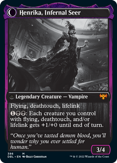 Henrika Domnathi // Henrika, Infernal Seer [Innistrad: Double Feature]-2