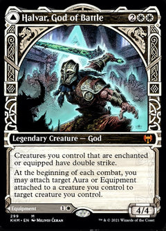 Halvar, God of Battle // Sword of the Realms (Showcase) [Kaldheim]-1