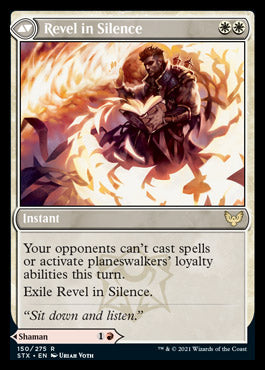 Flamescroll Celebrant // Revel in Silence [Strixhaven: School of Mages]-2
